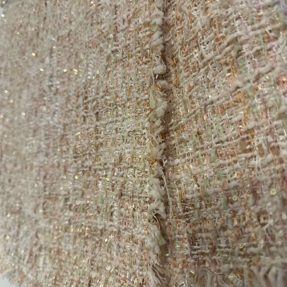 Chic Tweed Mini Skirt - Beige - Picture 4 of 6